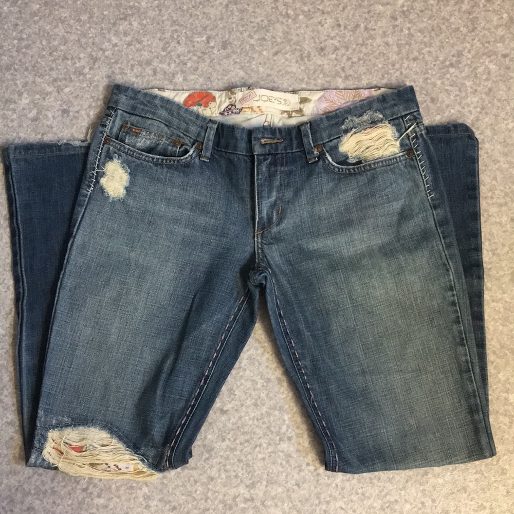 Joe’s Jeans Medium Destroyed and Patched Bootcut